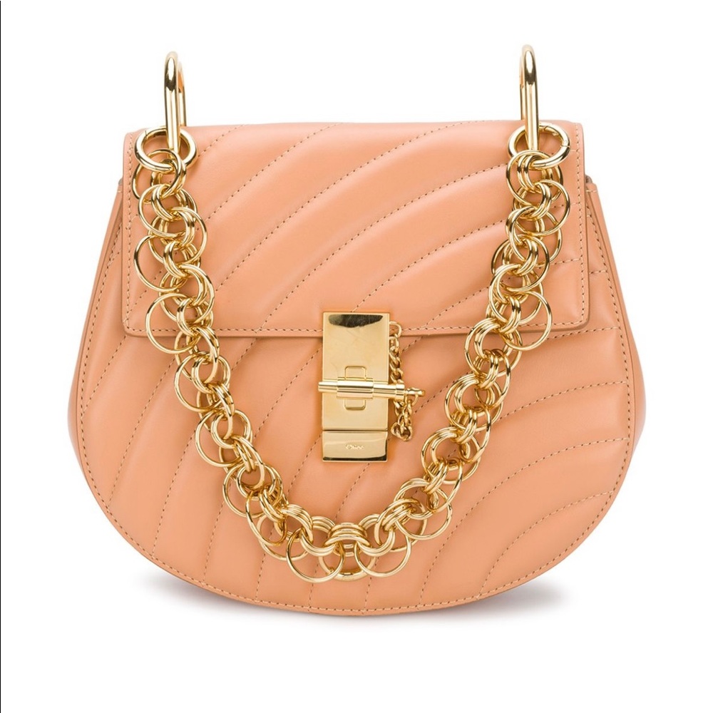 Chloe mini drew bijou bag in Blushy pink